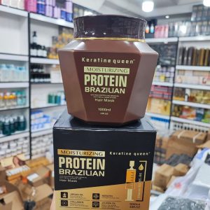 ماسک مو پروتئین برزیلی حجم ۱۰۰۰ میل Keratin queen Moisturizing protein